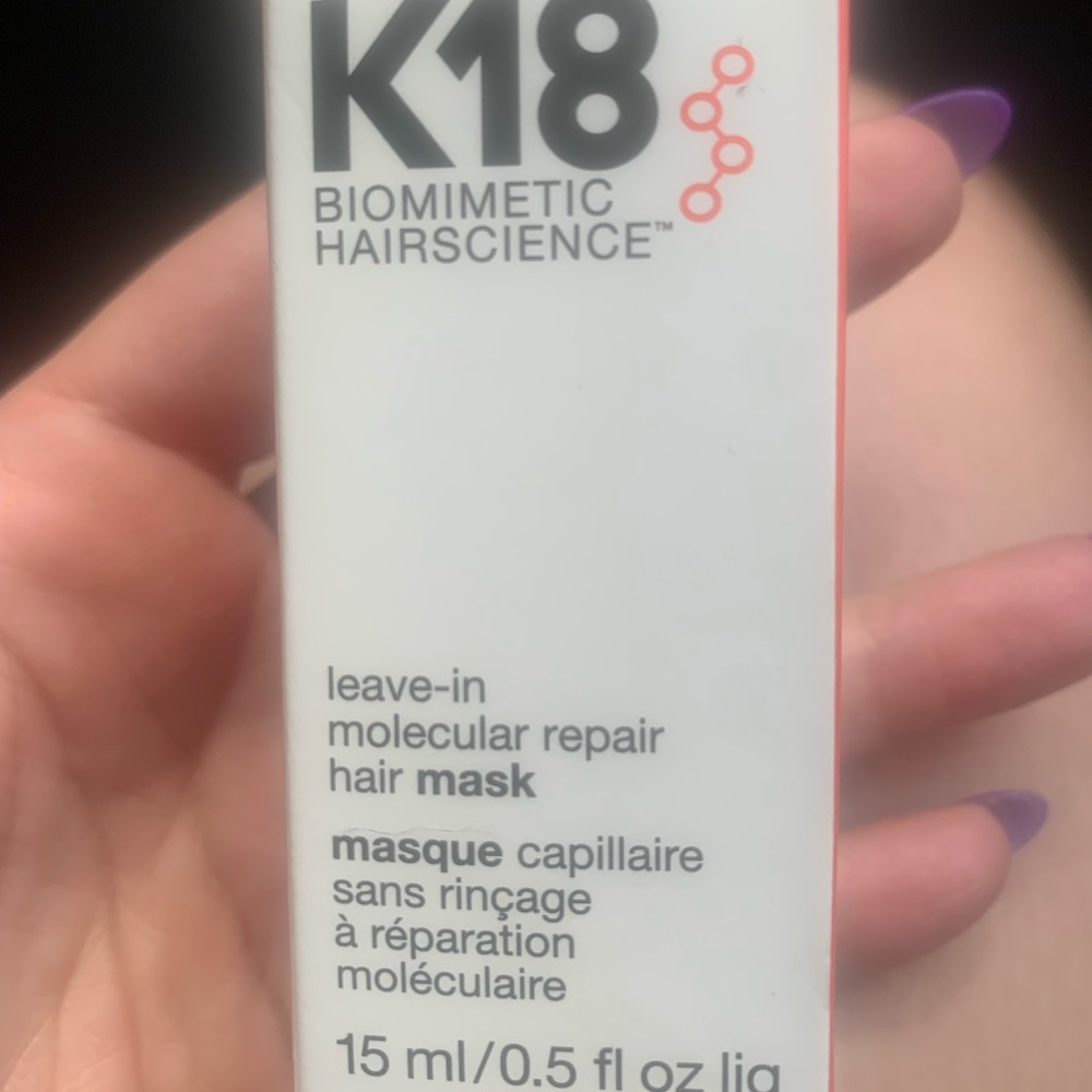 NWT K18 leave in molecular repair hair mask